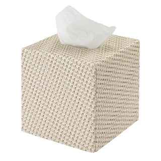Rattan Textured Vinyl Tissue Box Cover