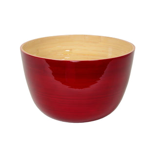 Bamboo Bowl in "Red", Large Tall - La Cuisine