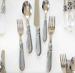 Aladdin Brilliant Light Gray 5-piece Flatware Place Setting, Set/4