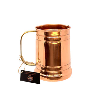 Shiny Copper Tankard Mug