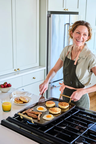 Double Burner Cast Iron Griddle