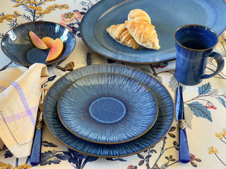 Stillwater Azul Oval Platter - La Cuisine