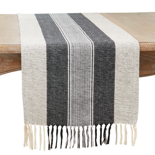 Stripe Runner -  Black - La Cuisine