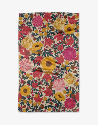 Autumn Blooms Tea Towel - La Cuisine