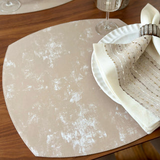 Velvet Elliptical Placemats Set/4