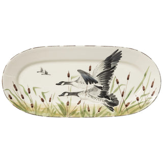 Wildlife Geese Small Oval Platter - La Cuisine