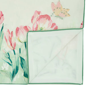 Floral Butterfly Decorative Table Runner - White - La Cuisine