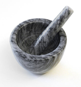Marble Mortar & Pestle - Gray - La Cuisine