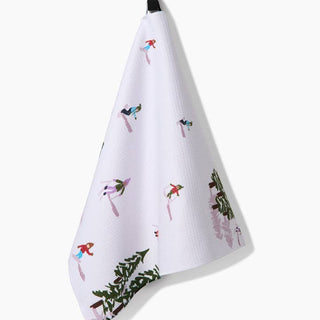 Winter Skiing Trip Tea Towel - La Cuisine