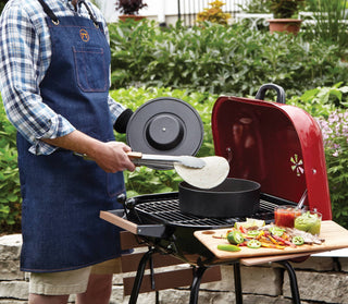 Outset Blue Denim Griller's Apron, 27" x 33" - La Cuisine