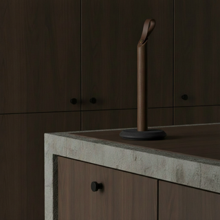 Grab kitchen roll holder, smoked oak - La Cuisine