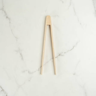 7" Maple Wood Tongs: Small