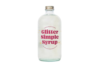 Glitter Simple Syrup, 16 fl oz with Edible Glitter - La Cuisine