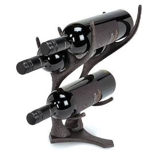 Antler Wine Rack-Dk Brn-13.5"H-1546 - La Cuisine