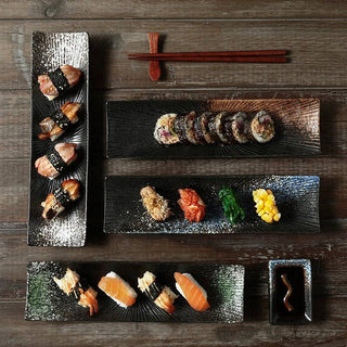Minimalist Sushi Plates: Blue