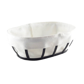 Black Oval Bread Basket 26x18x9cm - La Cuisine