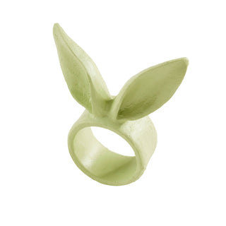 Bunny Ears Napkin Ring: Green - La Cuisine