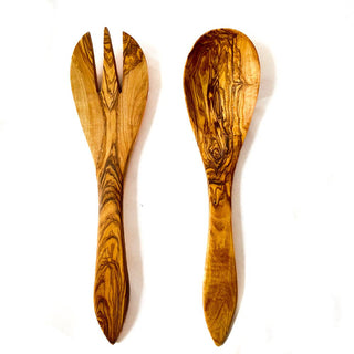 Olive Wood Salad Servers