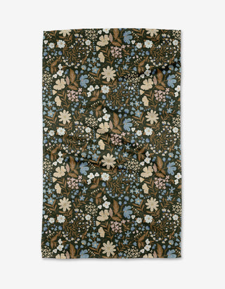 Cottage Meadow Sepia Tea Towel