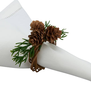 Rustic Charm Pine Cone Napkin Ring - La Cuisine