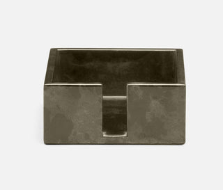 Nelson Vellum Gray Gloss Cocktail Napkin Holder - La Cuisine