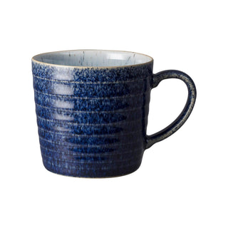 Studio Blue Cobalt and Pebble Ridged Coffee Mug - La Cuisine