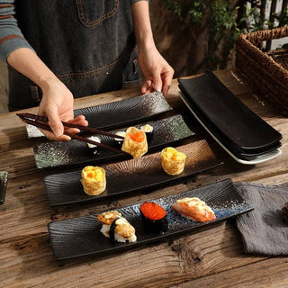 Minimalist Sushi Plates: Blue