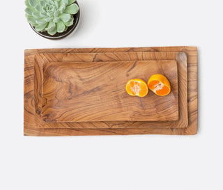 Rowan Natural Serving Trays, Set/3 - La Cuisine