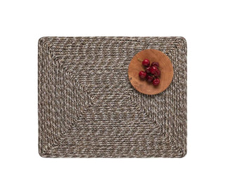 Atticus Rectangular Espresso Placemat Set/4, Jute - La Cuisine