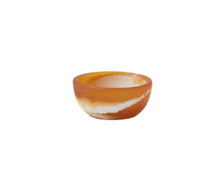 Hugo Amber Swirled Pinch Bowl Set/2 - La Cuisine