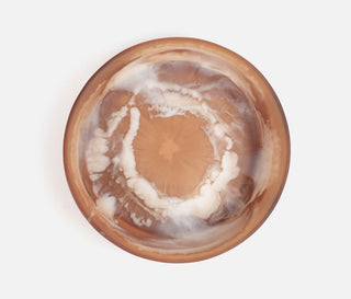 Hugo Brown Swirled Serving Bowl Set/2, Small - La Cuisine