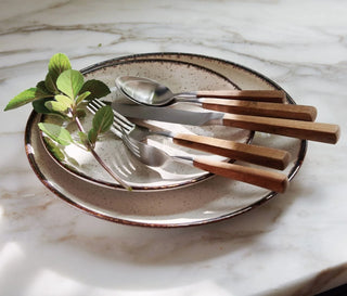 Micah Maple/Stainless Steel Flatware Set (Special Order Only)