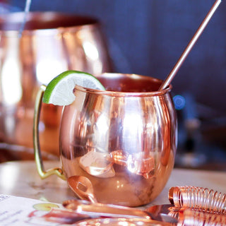 Shiny Copper Barrel Mug - La Cuisine