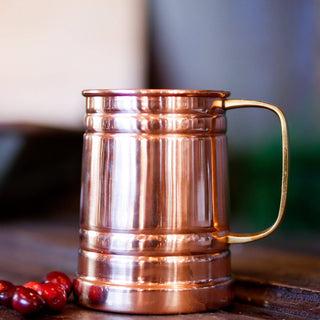 Shiny Copper Tankard Mug - La Cuisine