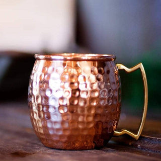 Shiny Hammered Copper Mug - La Cuisine