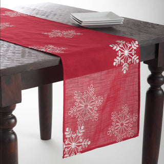 Snowflake Design Runner: 16"x90"