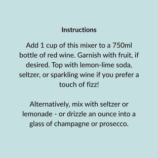 Sangria Cocktail Mixer and Mocktail Mixer, 16 fl oz - La Cuisine