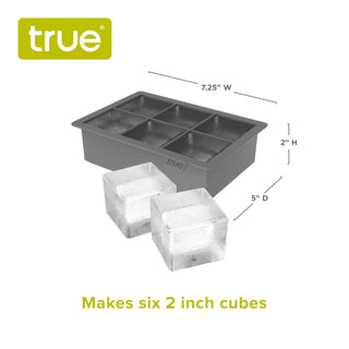Colossal Silicone 2" Ice Cube Tray - Gray or Red: Gray - La Cuisine