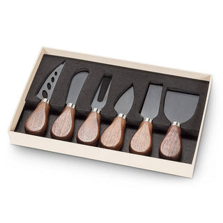 Walnut Handled Cheese Knives Set/6 - La Cuisine