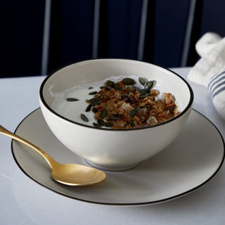 Augusta Soup/Cereal Bowl, Black - La Cuisine