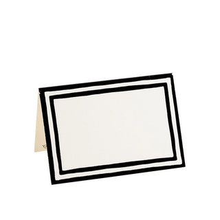 Placecards: Black Stripe Border - La Cuisine