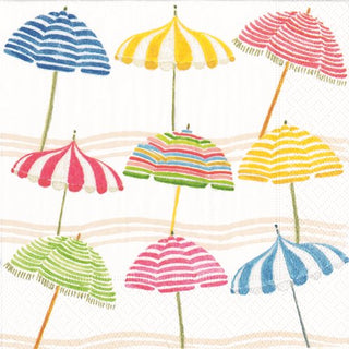 Beach Umbrellas Paper Cocktail Napkins - La Cuisine