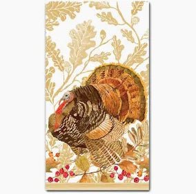 Woodland Turkey Guest Towel (15 per/pkg) - La Cuisine
