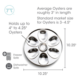 Outset Oyster Plate, Stainless Steel - La Cuisine