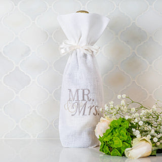 Mr & Mrs Linen Wine Bag - La Cuisine