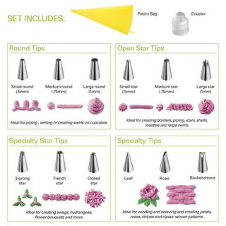 Pastry Decorating Set (set/13) - La Cuisine