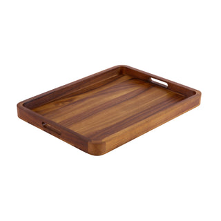 Acacia Wood Serving Tray with Rounded Corners