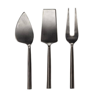 Matte Black Cheese Set/4 - La Cuisine
