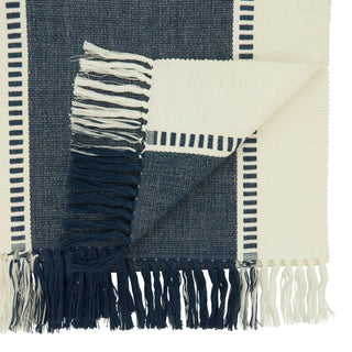 Stripe Runner - Natural Navy Blue