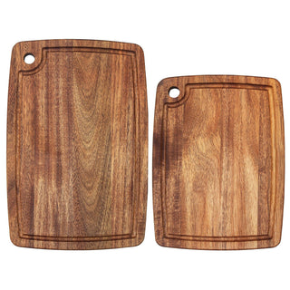 TB Home® 2-Piece Acacia Wood Cutting Board Set